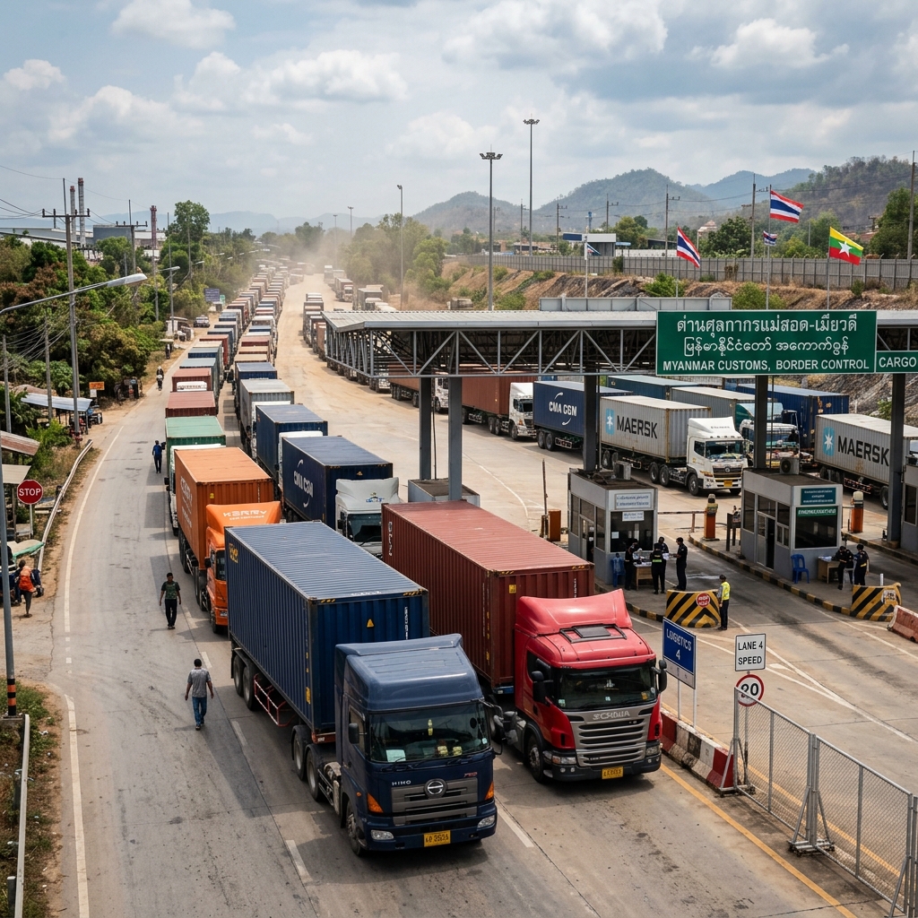 Cửa khẩu đường bộ logistics